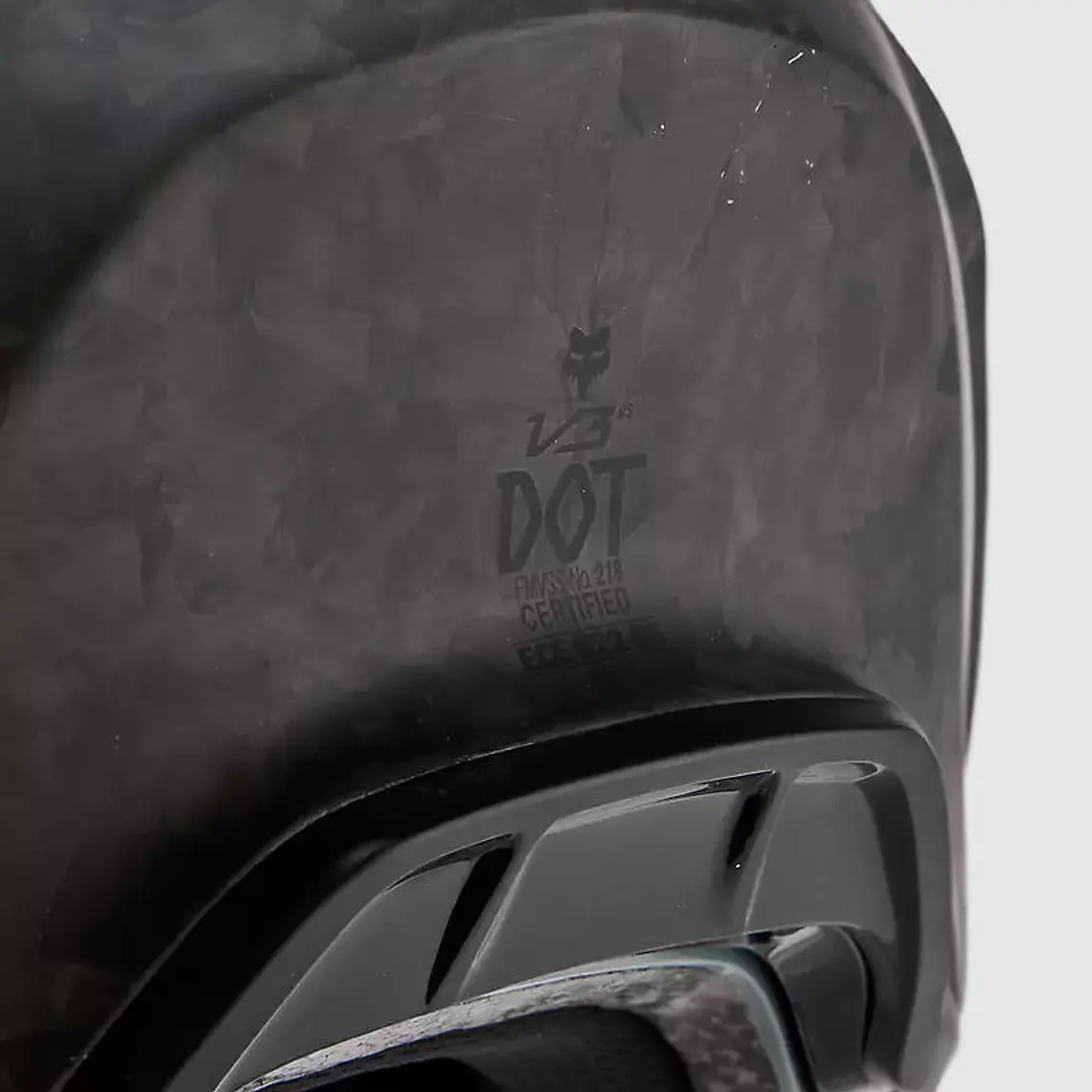 Casco Moto V3 RS Carbon Solid Negro Fox 7