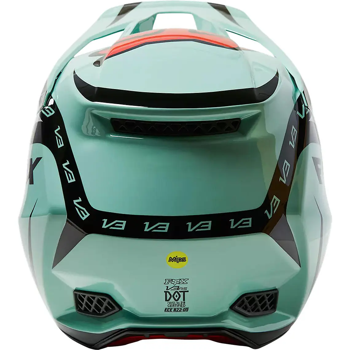 Casco Moto V3 RS DVIDE Verde Agua Fox 4