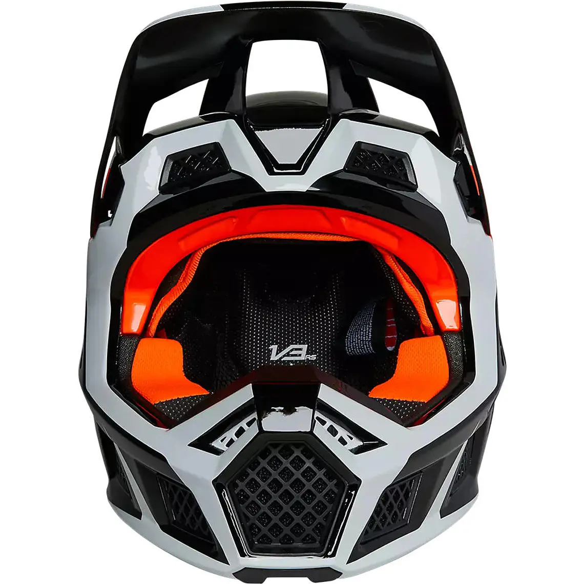 Casco Moto V3 RS DVIDE Negro/Naranjo Fox 5