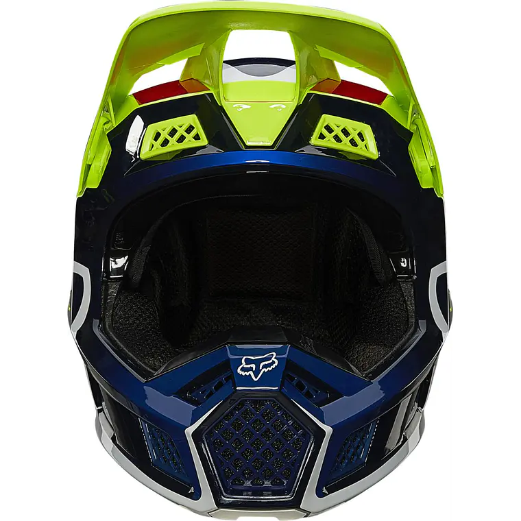 Casco Moto V3 Rs Wired Amarillo Fluor Fox 2