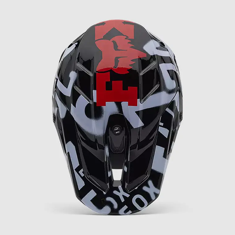 Casco Moto V3 Seventy4 Negro Fox 4