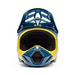 Casco Moto V3 Tine Azul Fox - Miniatura 3