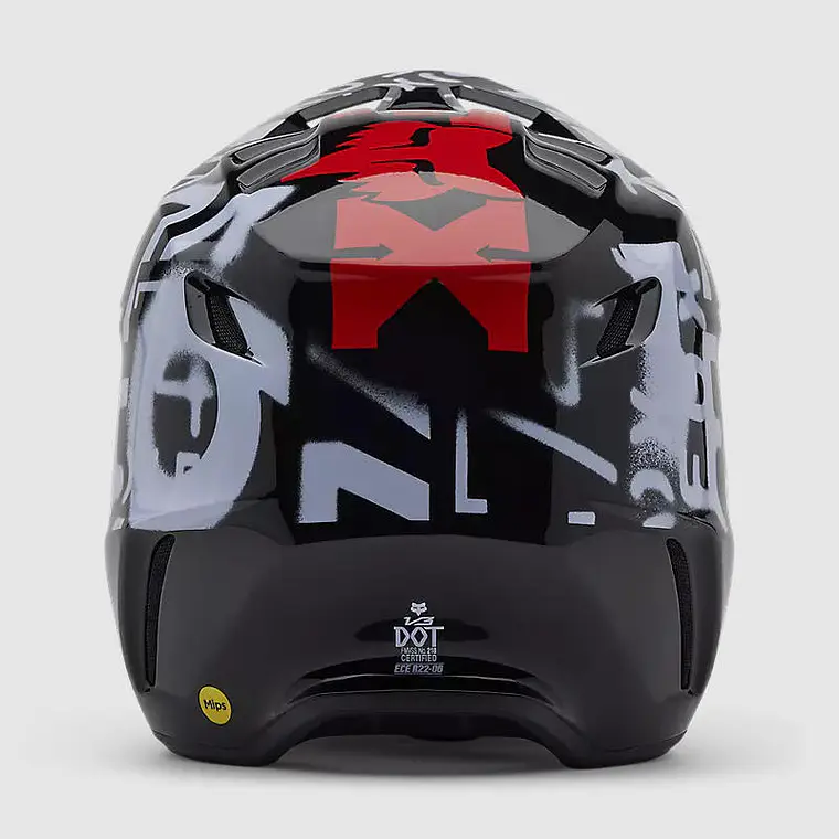 Casco Moto V3 Seventy4 Negro Fox 5