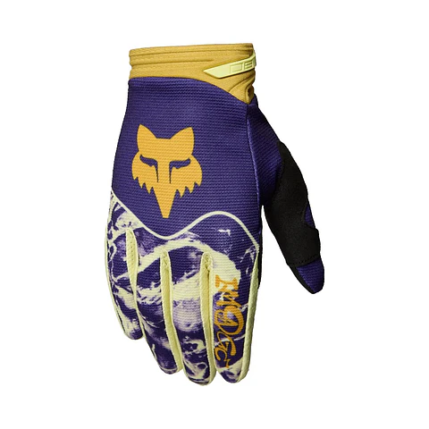 Guantes Moto 180 Image Print Morado Fox