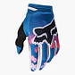 Guantes Moto 180 Morphic Azul/Rosado Fox - Miniatura 1