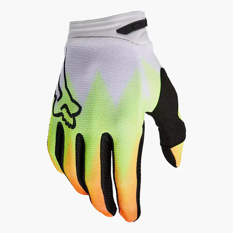 Guantes Moto 180 Statk Blanco/Amarillo Fox 1