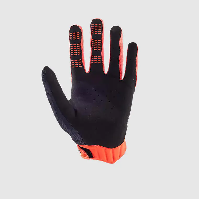 Guantes Moto 360 Naranjo Fluor Fox 2