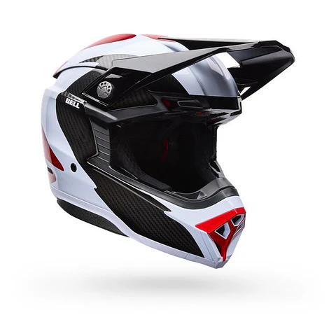 Casco Moto Spherical Moto-10 Rojo/Negro Bell