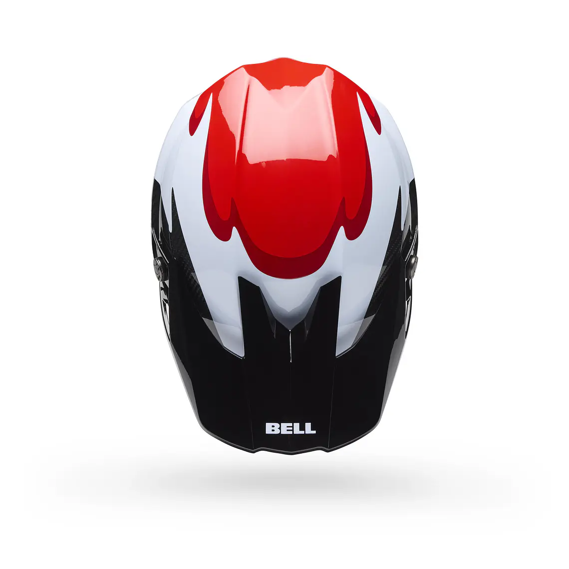 Casco Moto Spherical Moto-10 Rojo/Negro Bell 3