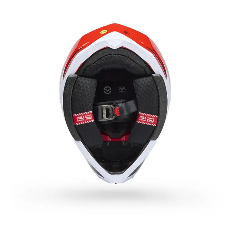 Casco Moto Spherical Moto-10 Rojo/Negro Bell 5