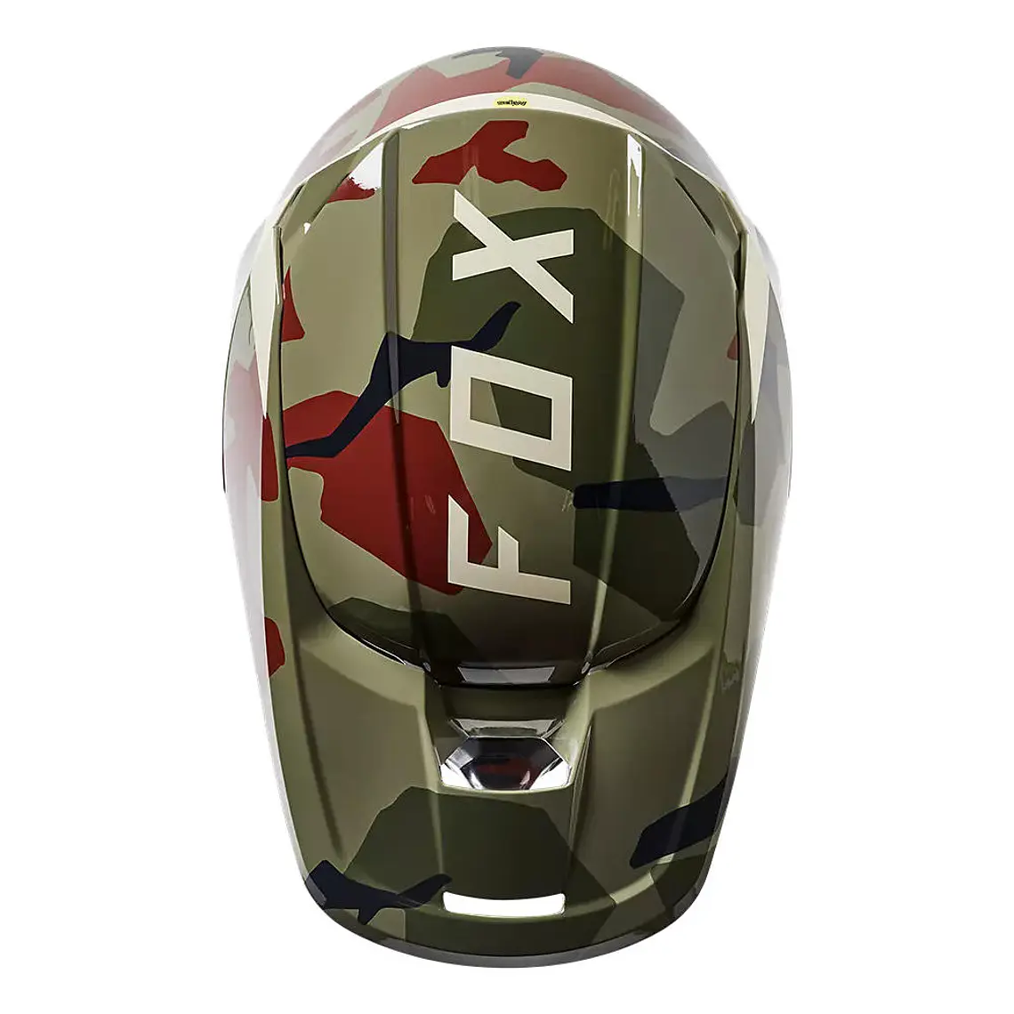 Casco Moto Niño V1 BKNR Camo Verde Fox 3