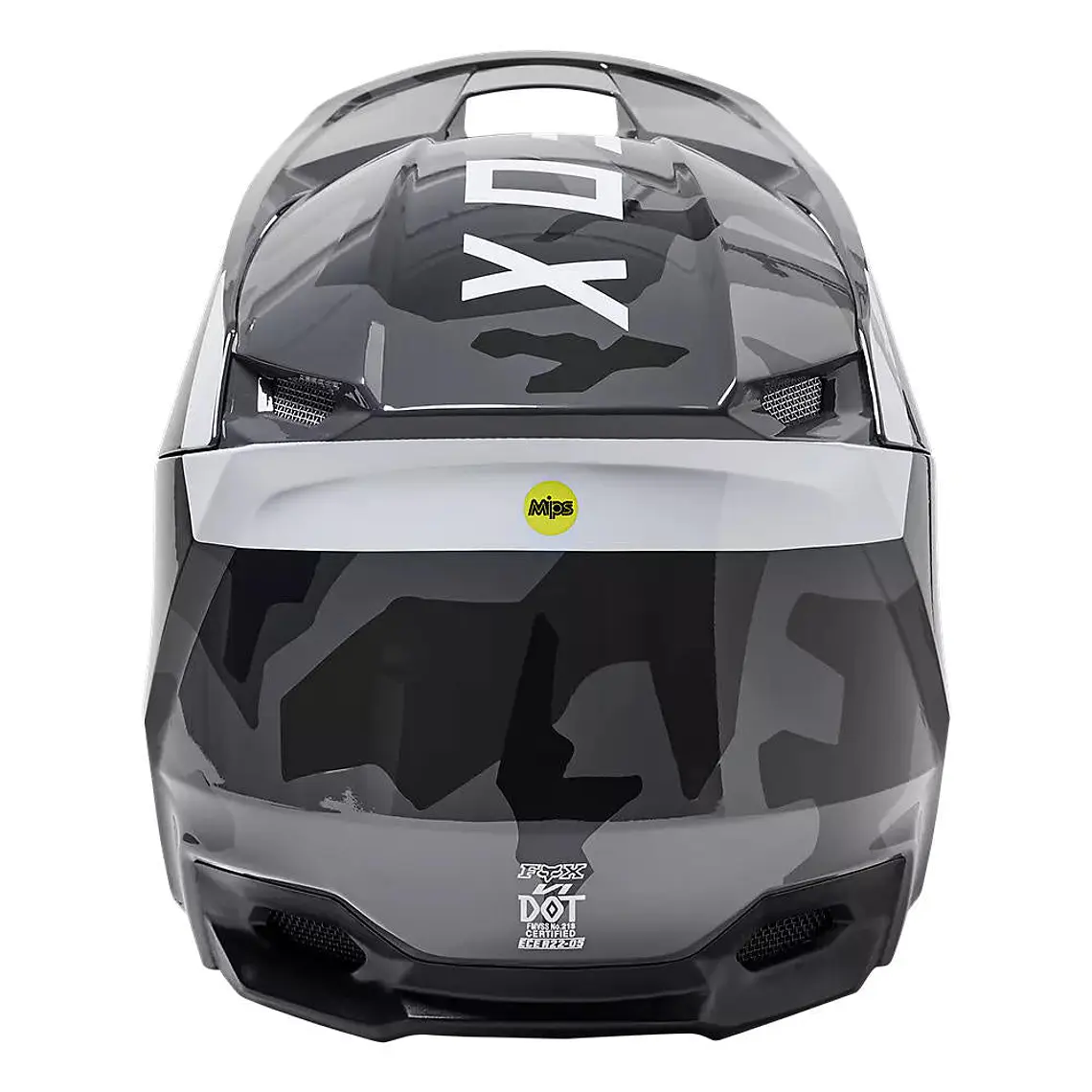 Casco Moto Niño V1 BKNR Camo Negro Fox 4