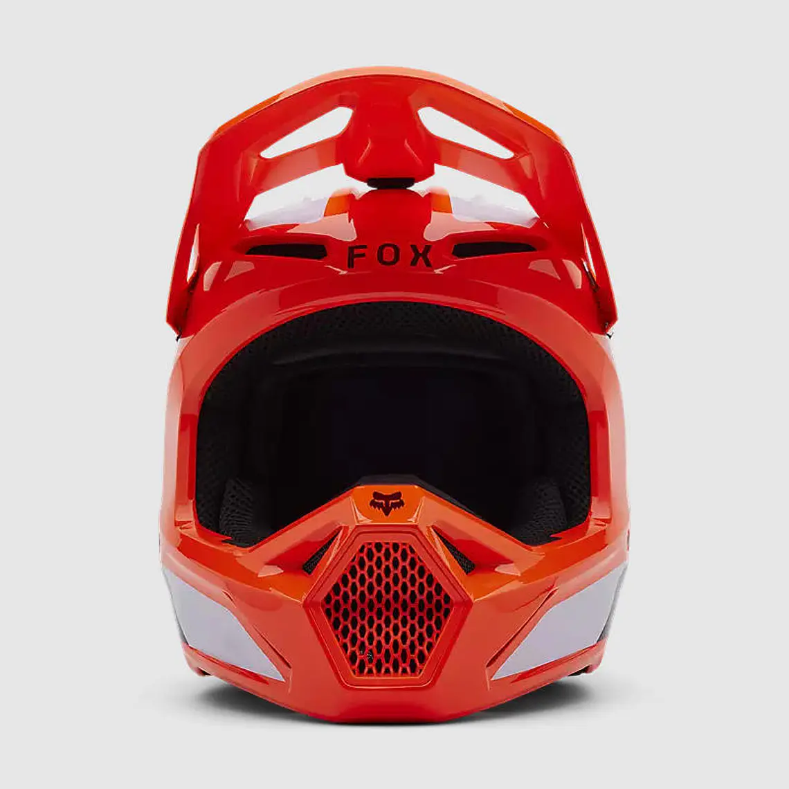Casco Moto Niño V1 Lean Naranjo Fox 3