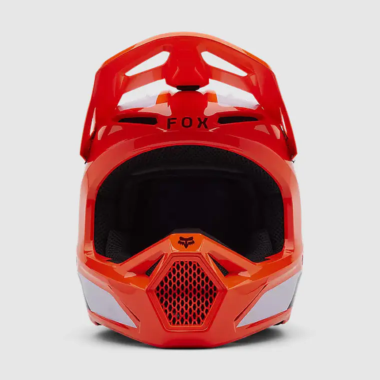 Casco Moto Niño V1 Lean Naranjo Fox 3