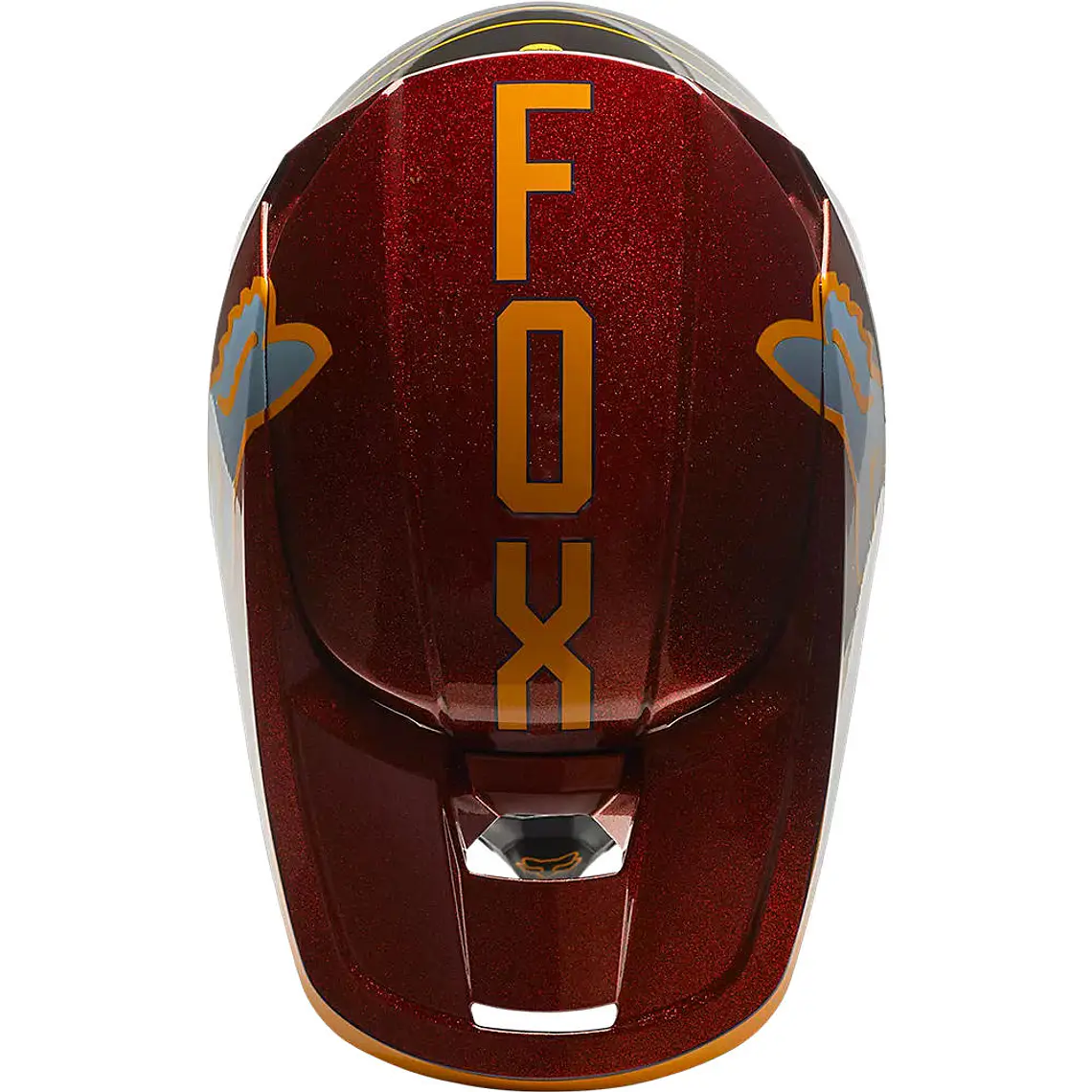 Casco Moto Niño V1 CNTRO Naranjo Fox 3