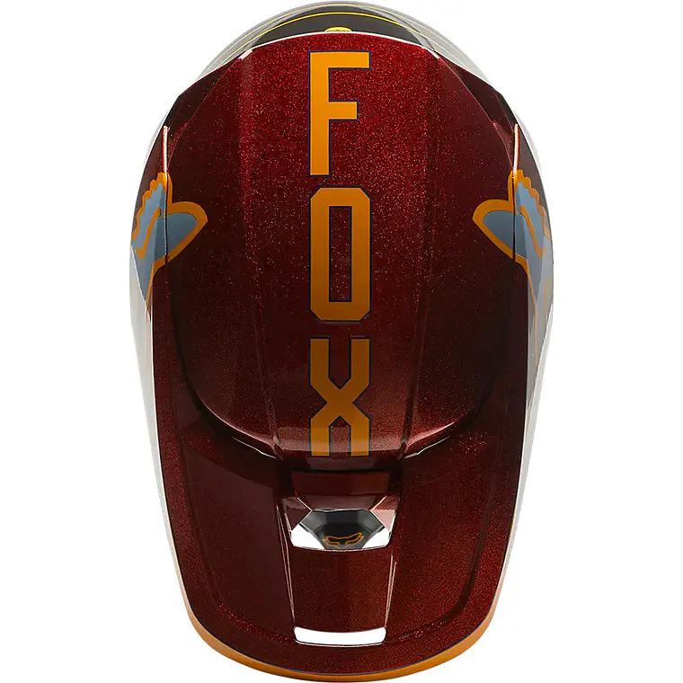 Casco Moto Niño V1 CNTRO Naranjo Fox 3