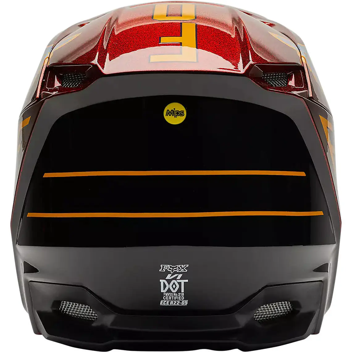 Casco Moto Niño V1 CNTRO Naranjo Fox 4