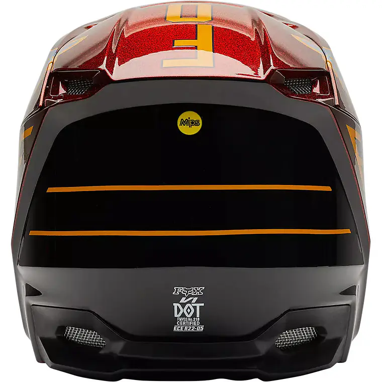 Casco Moto Niño V1 CNTRO Naranjo Fox 4