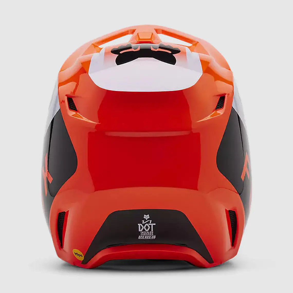 Casco Moto Niño V1 Lean Naranjo Fox 5