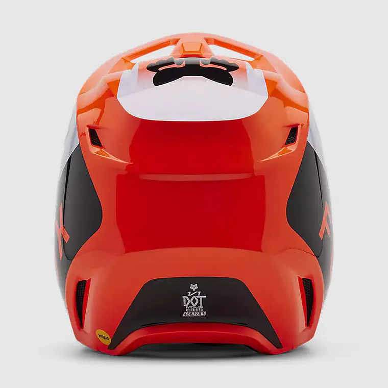 Casco Moto Niño V1 Lean Naranjo Fox 5