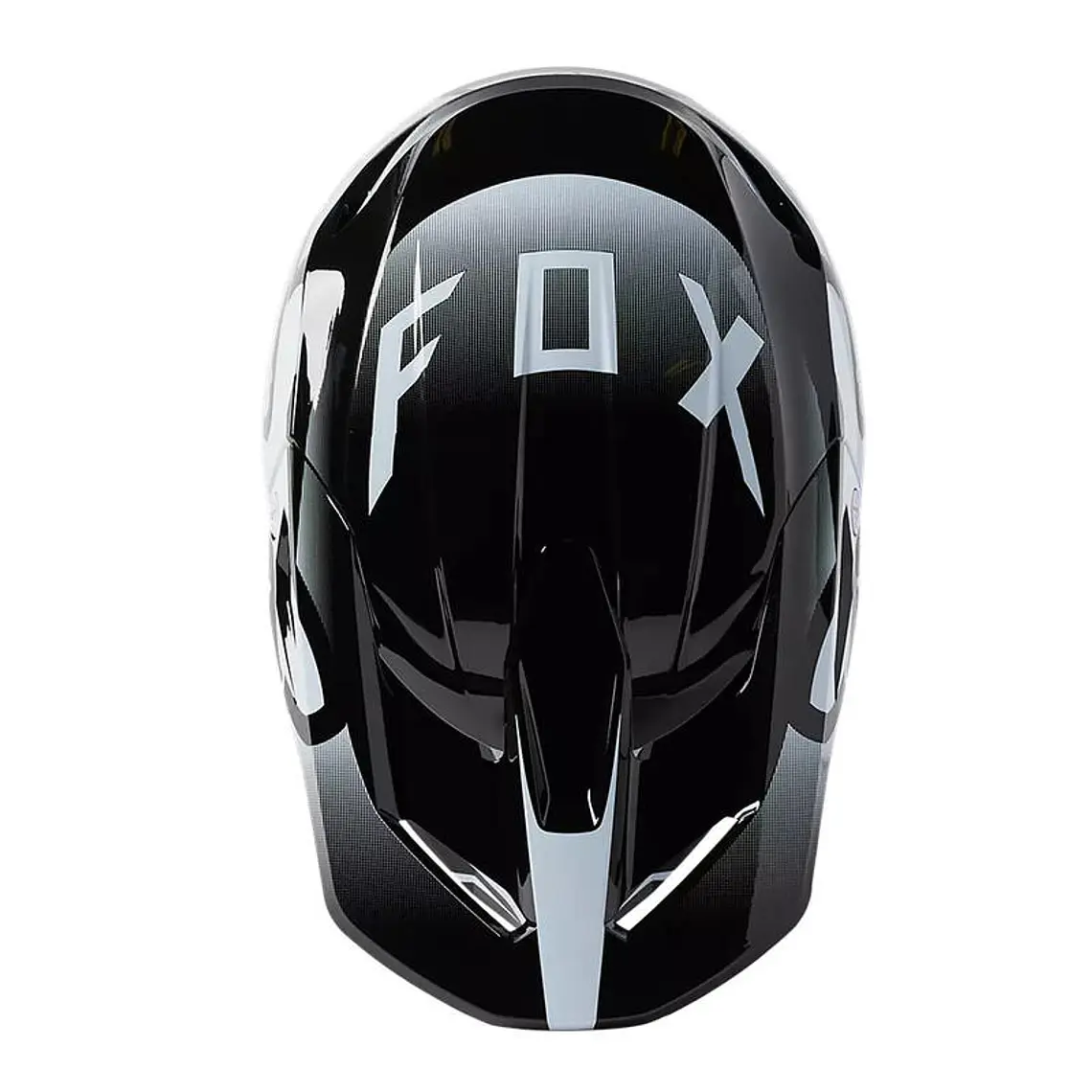 Casco Moto Niño V1 Leed Blanco/Negro Fox 4