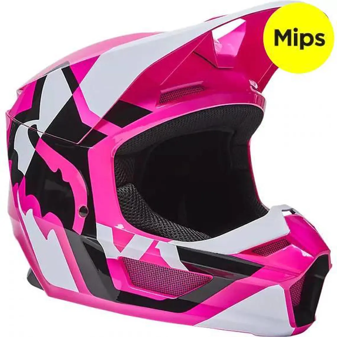 Casco Moto Niño V1 Lux Rosado Fox 1