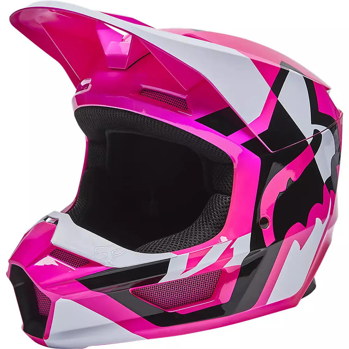 Casco Moto Niño V1 Lux Rosado Fox 2