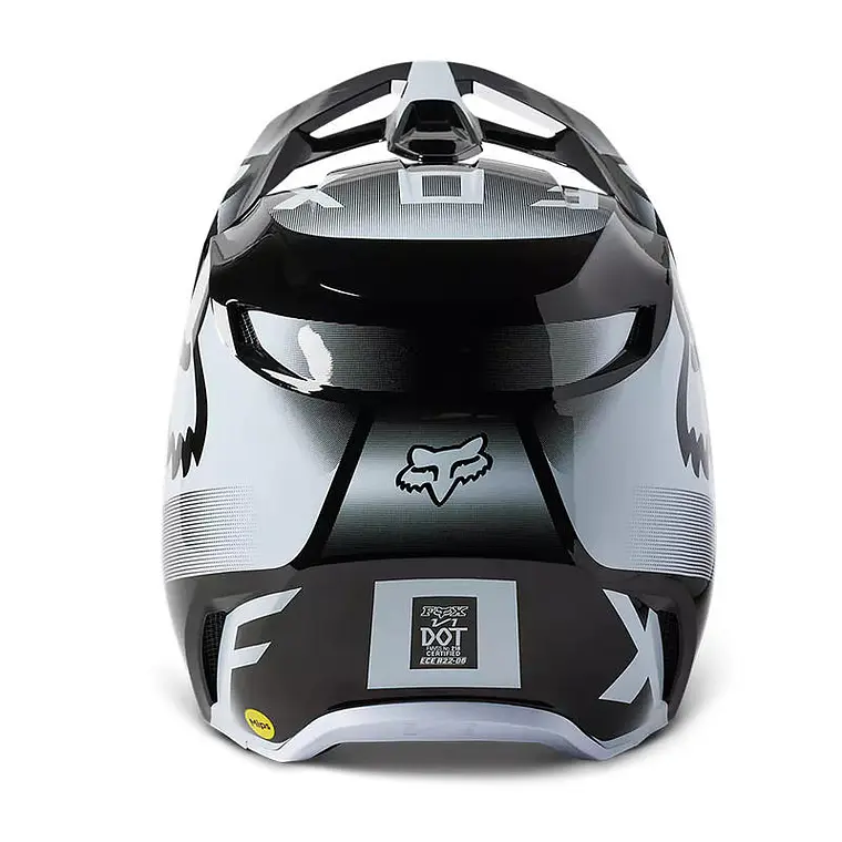 Casco Moto Niño V1 Leed Blanco/Negro Fox 5