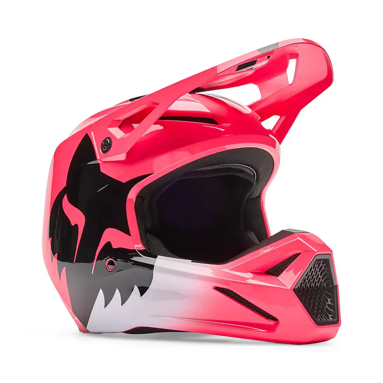 Casco Moto Niño V1 Shield Rosado Fox 2