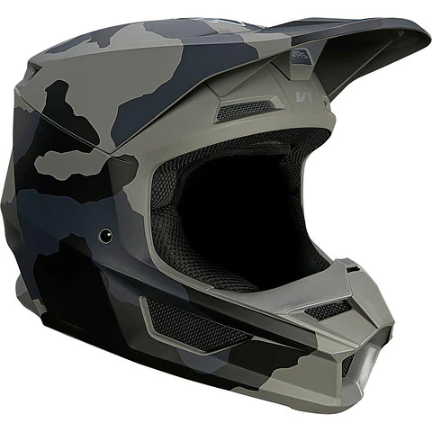 Casco Moto Niño V1 Trev Camo Fox