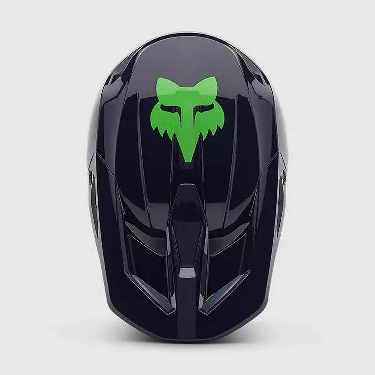 Casco Moto Niño V1 Taunt Azul Fox 4