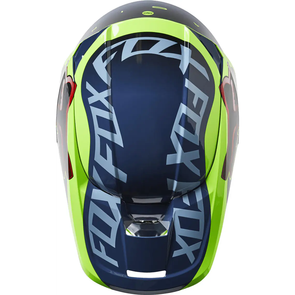 Casco Moto Niño V1 Venz Azul Fox 3