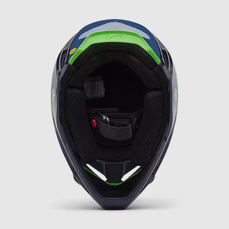 Casco Moto Niño V1 Taunt Azul Fox 6