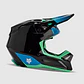 Casco Moto V1 Ballast Negro/Azul Fox - Miniatura 2