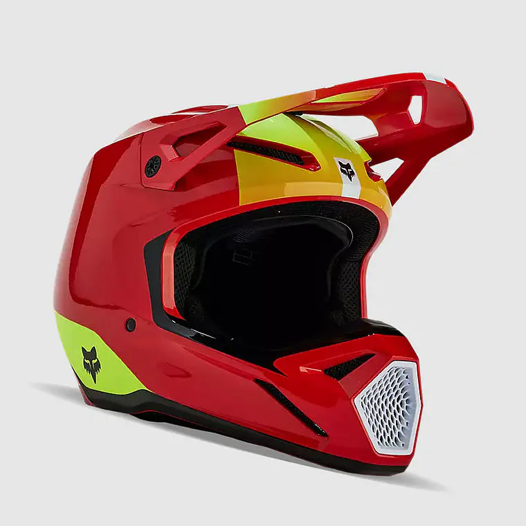 Casco Moto V1 Ballast Rojo Fox 1