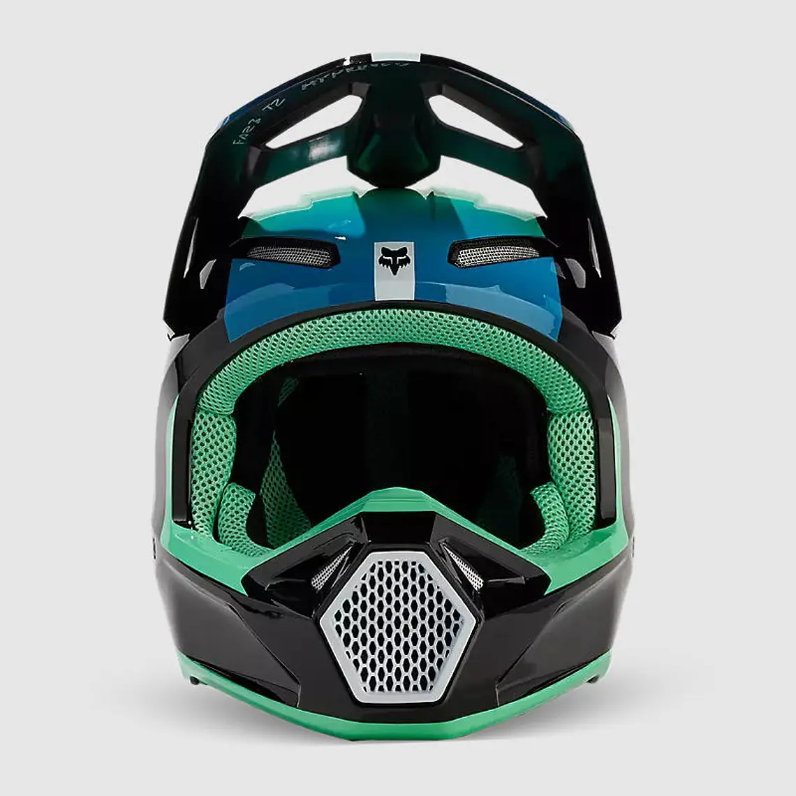 Casco Moto V1 Ballast Negro/Azul Fox 3