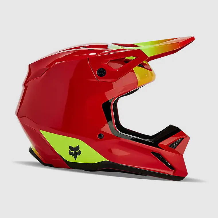 Casco Moto V1 Ballast Rojo Fox 2