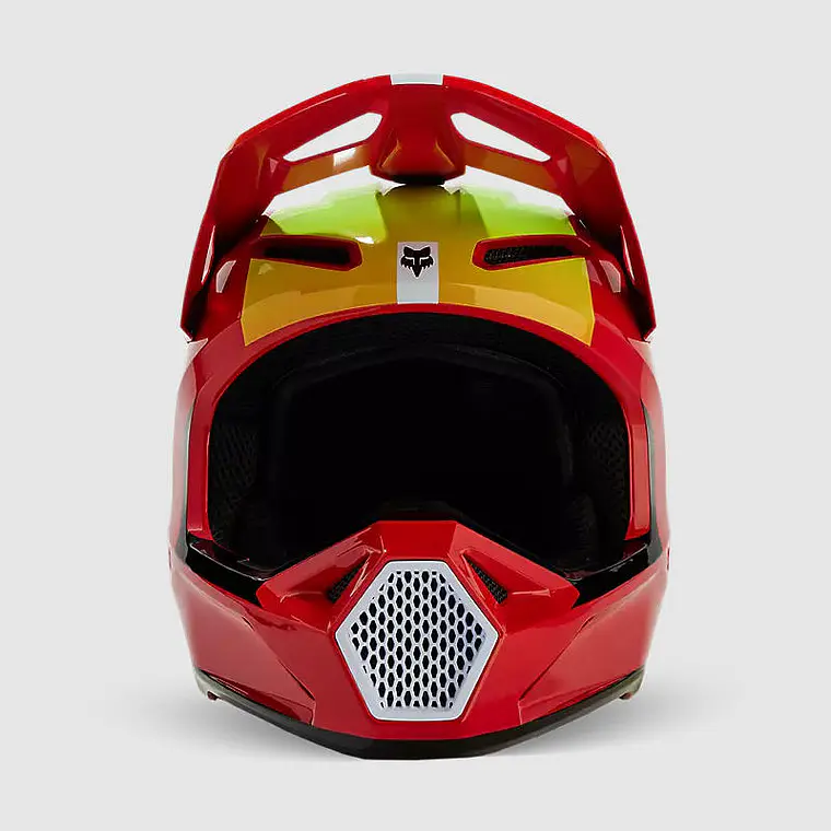 Casco Moto V1 Ballast Rojo Fox 3