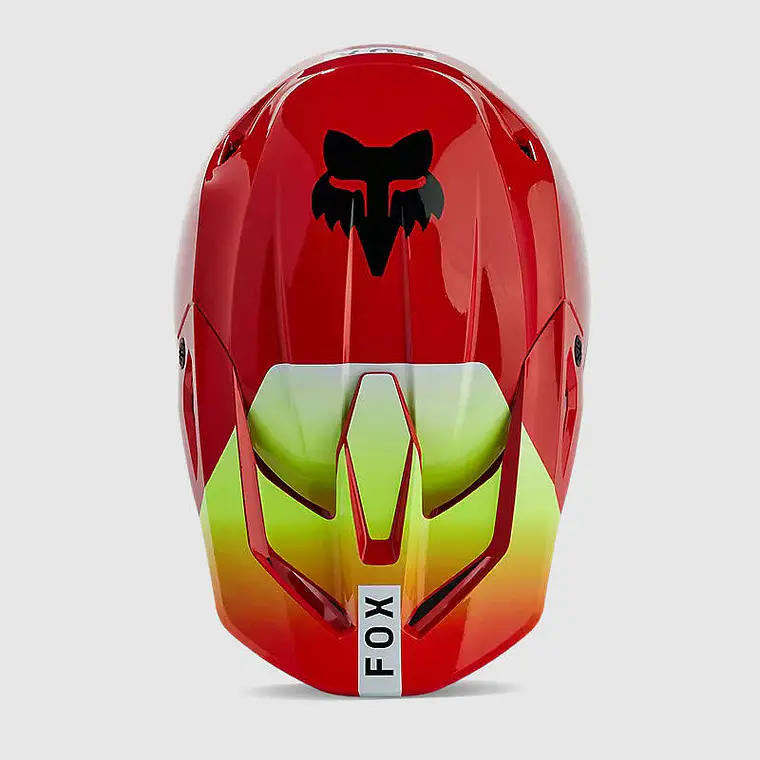 Casco Moto V1 Ballast Rojo Fox 4