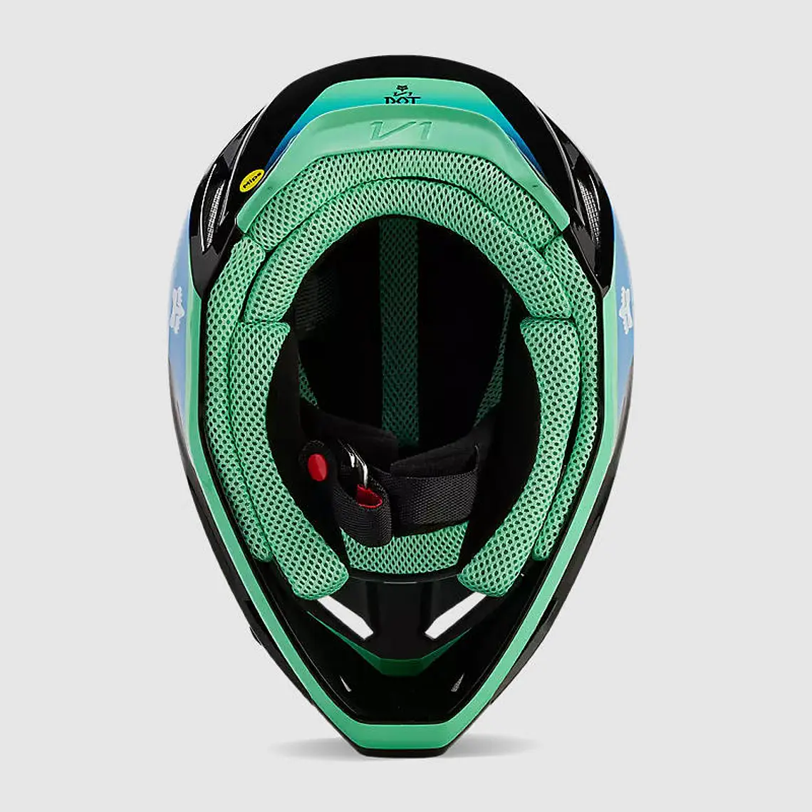 Casco Moto V1 Ballast Negro/Azul Fox 6