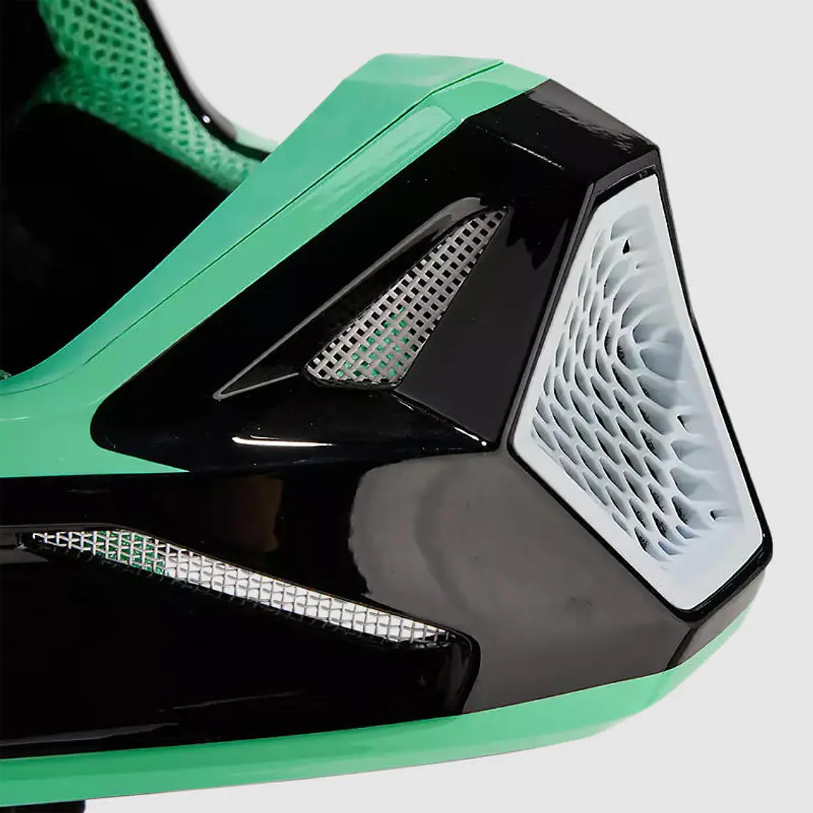 Casco Moto V1 Ballast Negro/Azul Fox 8