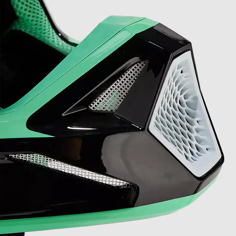 Casco Moto V1 Ballast Negro/Azul Fox 8