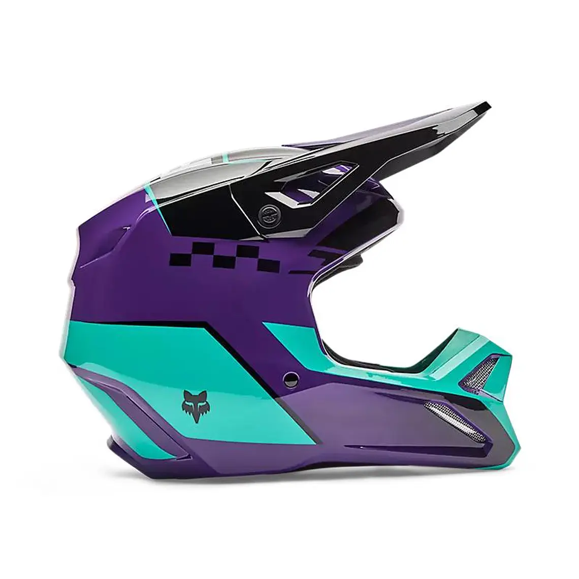 Casco Moto V1 Collect Morado Fox 1
