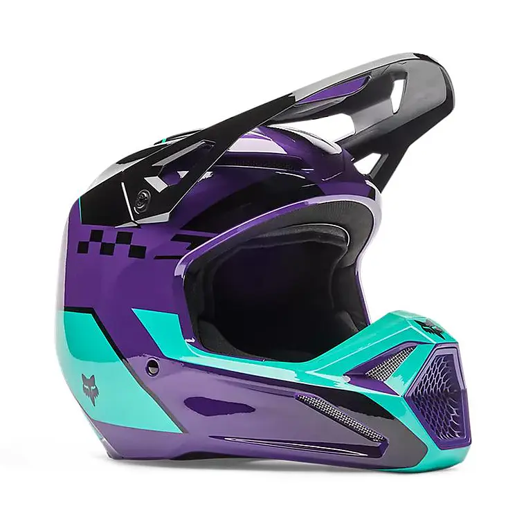 Casco Moto V1 Collect Morado Fox 2