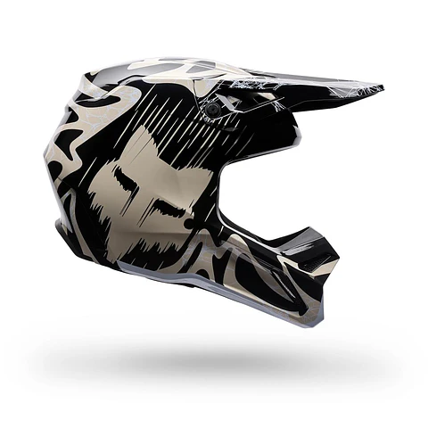 Casco Moto V1 Diffuse SE Negro Fox