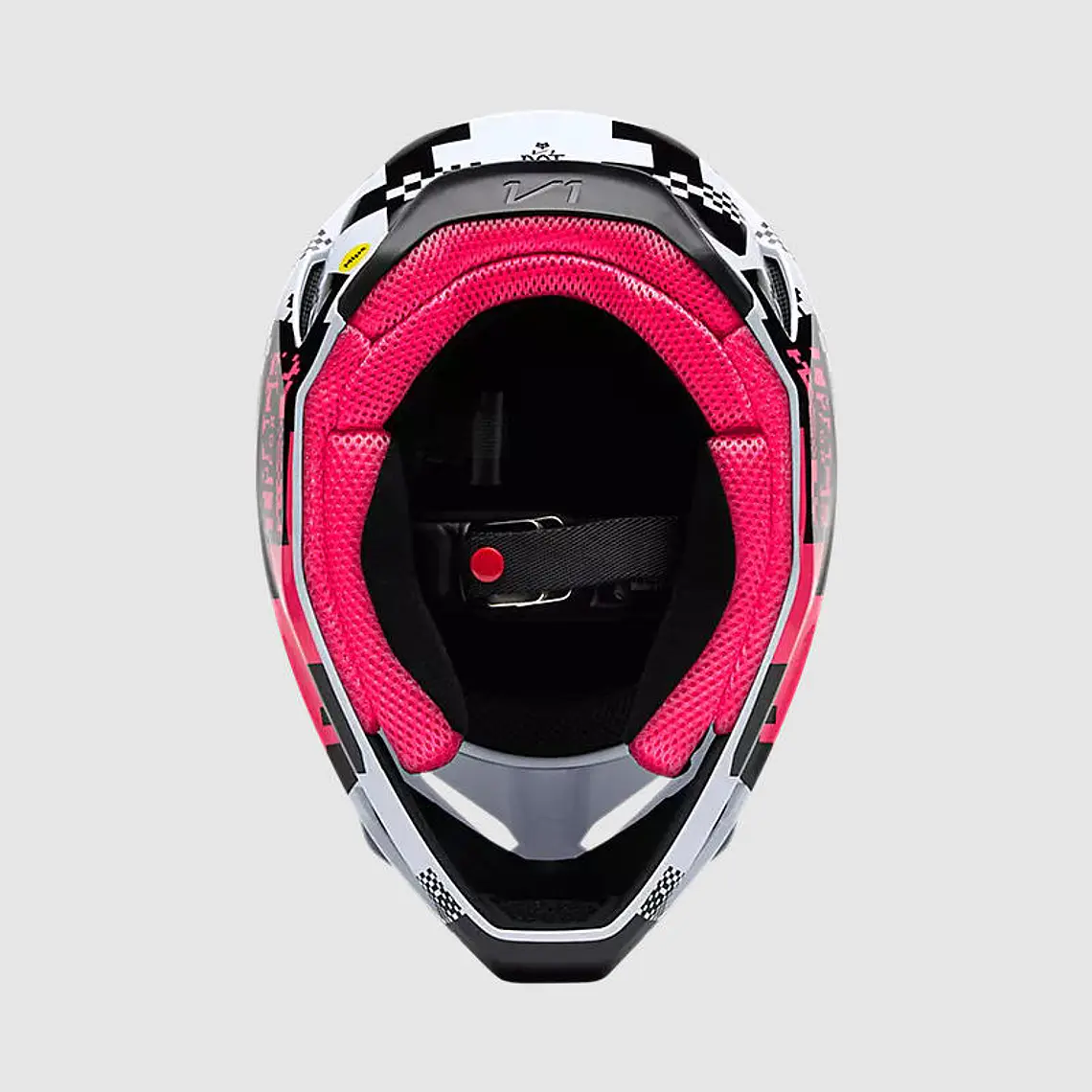 Casco Moto V1 Digi Image Negro/Rosado Negro Fox 6