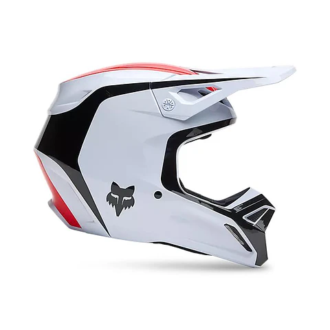 Casco Moto V1 Flow Blanco Fox