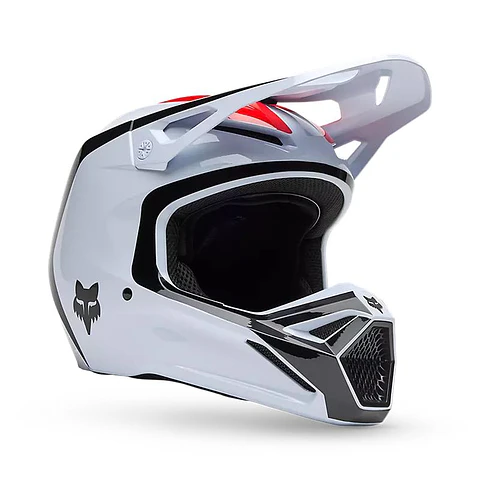Casco Moto V1 Flow Blanco Fox