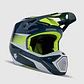 Casco Moto V1 Flora Azul Petroleo Fox - Miniatura 1