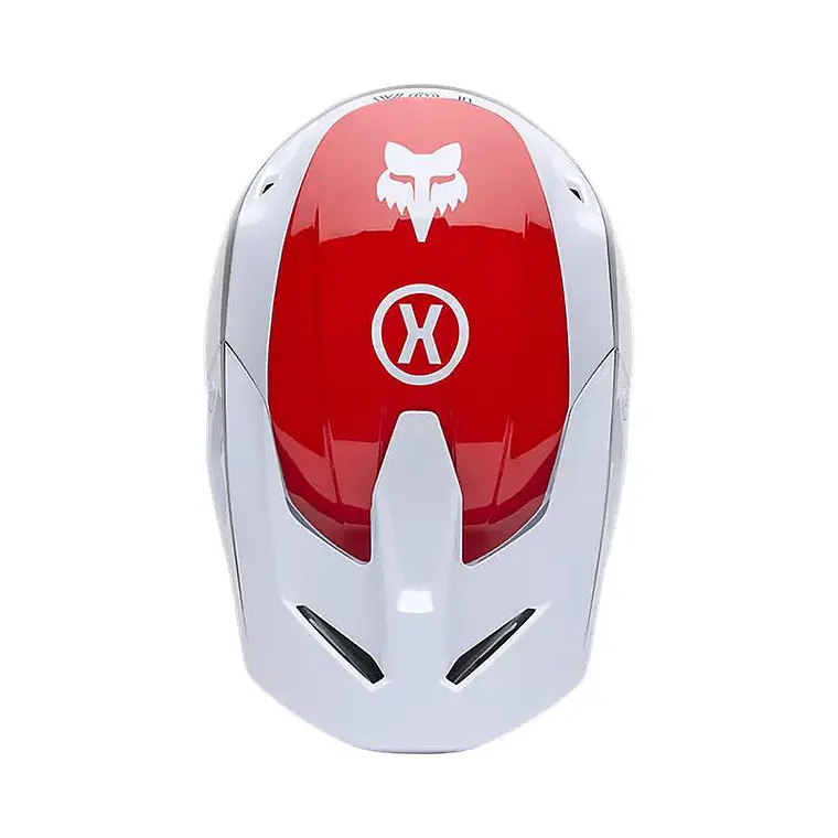 Casco Moto V1 Flow Blanco Fox 4